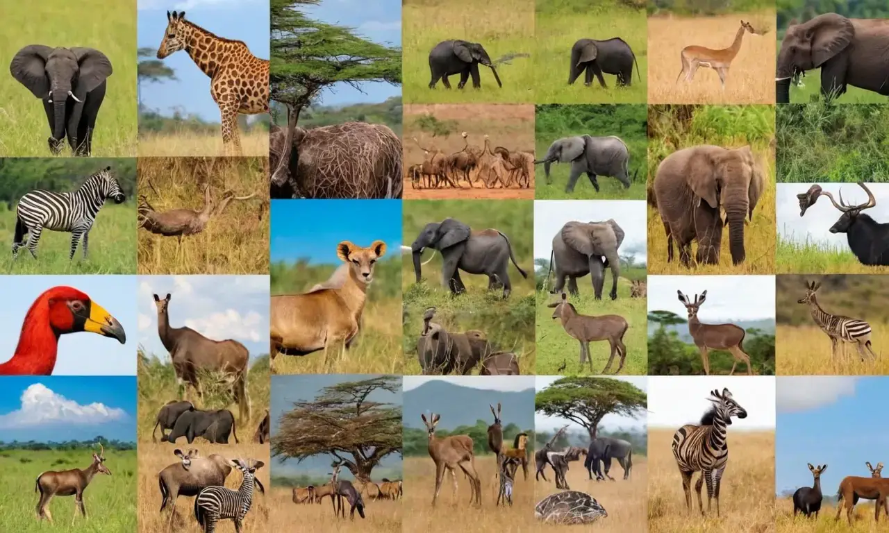 Animals featured in Africa provide visual delight and biodiversity