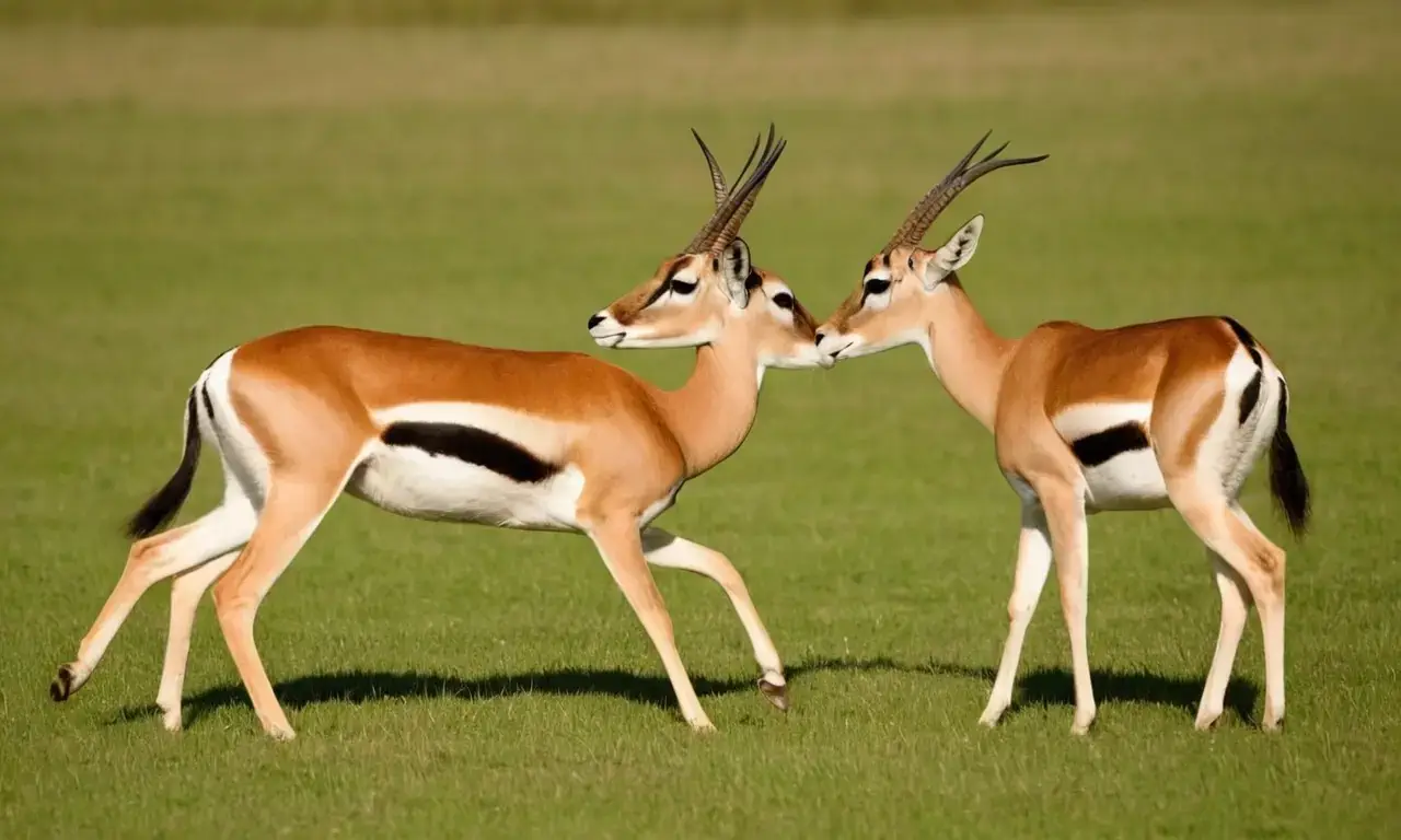 Gazelles use body language for social signaling within their group